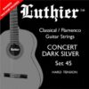 Luthier Concert Dark Silver Set 45 Klasik Gitar Teli