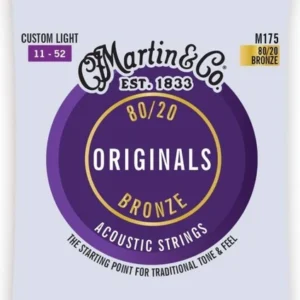 Martin Co M175 "original M175" Bronze Akustik Gitar Teli Custom Light 11-52