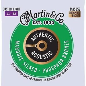 Martin Co MA535S Marquis Phosphor Bronze Akustik Gitar Teli Cstm Lt 11-52