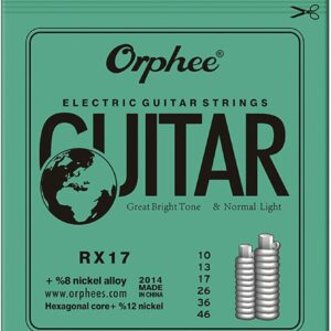 Orphee RX17 Nikel Alaşımlı Elektro Gitar Teli Standart Gerilim 10-46